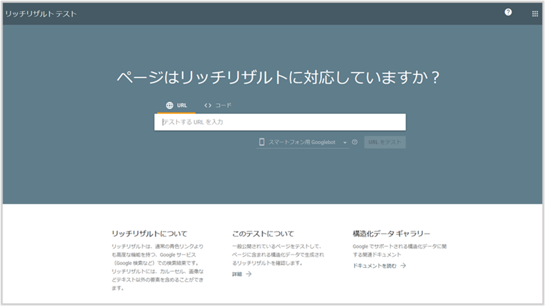 リッチリザルトテスト
